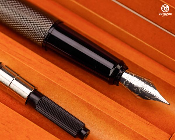 Stilografica Diplomat Esteem Black Barley con inchiostro, pennino M