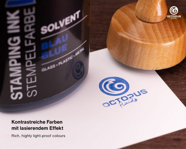 Colore del timbro del solvente, resistente all'acqua, blu