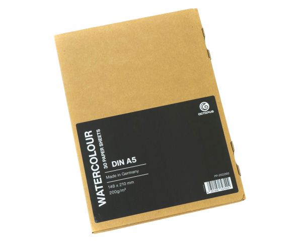 Carta da acquerello e da disegno Octopus, 200g, 30 fogli
