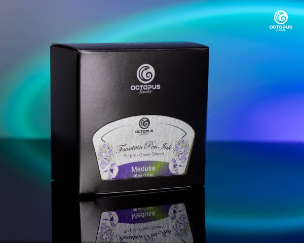 Fountain Pen Ink Sheen with converter, Medusa, Violet, 30 ml