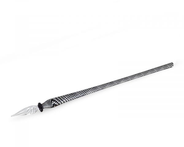 Handgefertigte Glasfeder, Glas-Schreibfeder für Kalligraphie und Zeichnungen