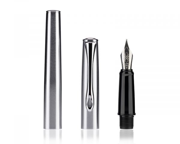 Füllhalter Diplomat Esteem matt chrom, Stärke M