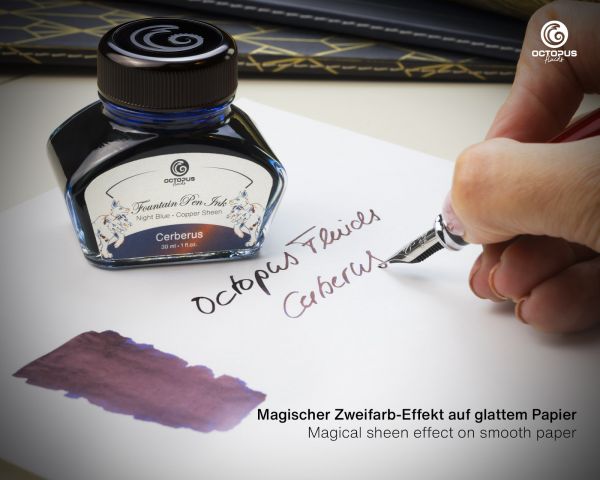 Inchiostro per penna stilografica, Cerberus Sheen Ink, inchiostro lucido blu