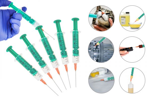 Refillspritzen mit Kanülen (5 Stück)