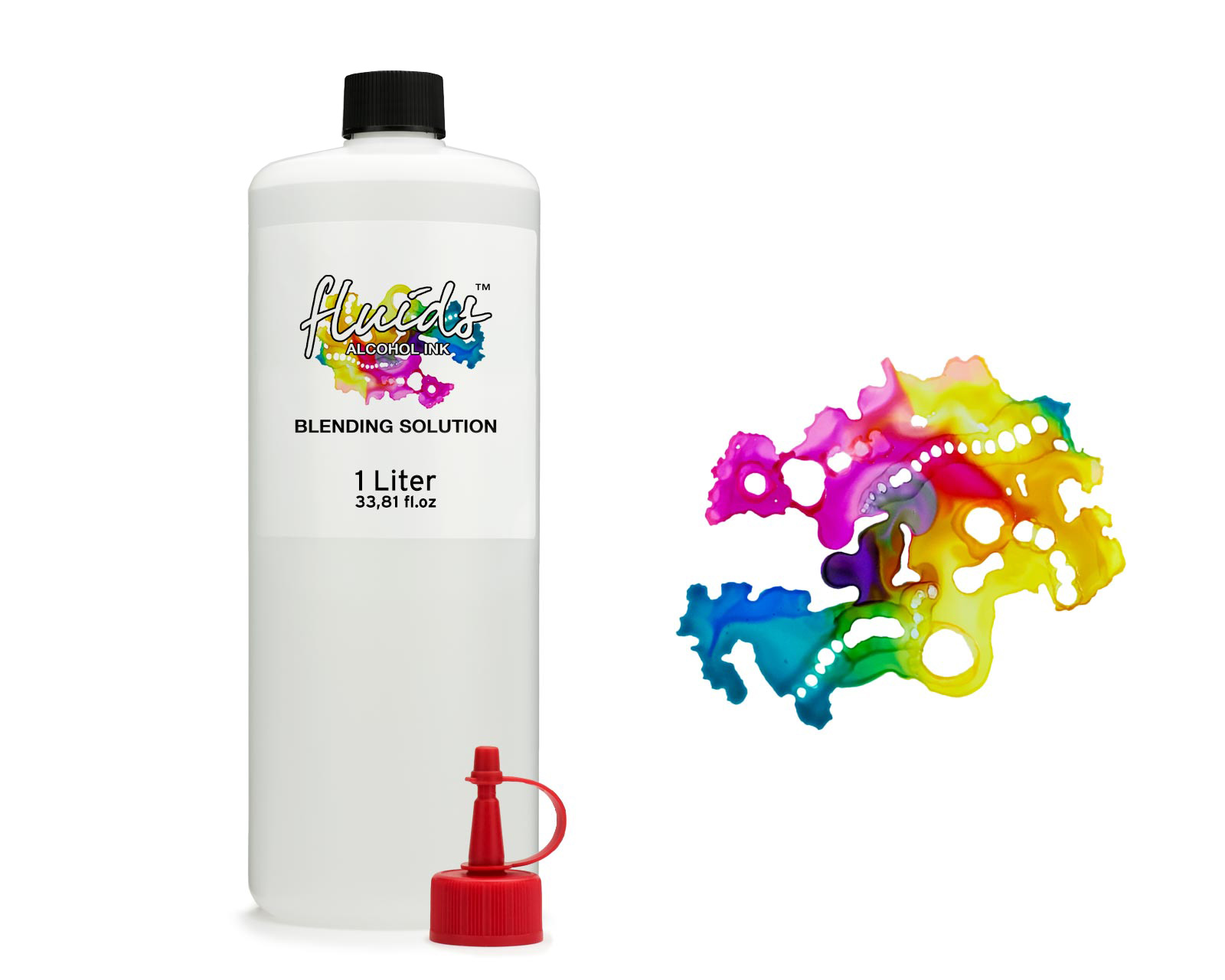 1 Liter Blending Solution für Alcohol Ink, Extender, Blendinglösung für Alkoholtinte, farblos