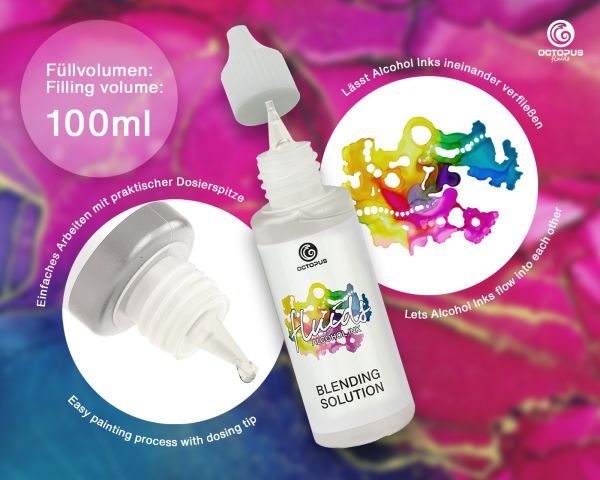 Octopus Fluids Alcohol Ink Blending Solution,Extender,Blendinglösung für Alkoholtinte,farblos,100 ml