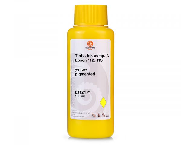 Refill ink for Epson 112, 113, EcoTank L 11160, L 15160, L 5150, L 5160, ET-5100, ET-5800 yellow pigmented