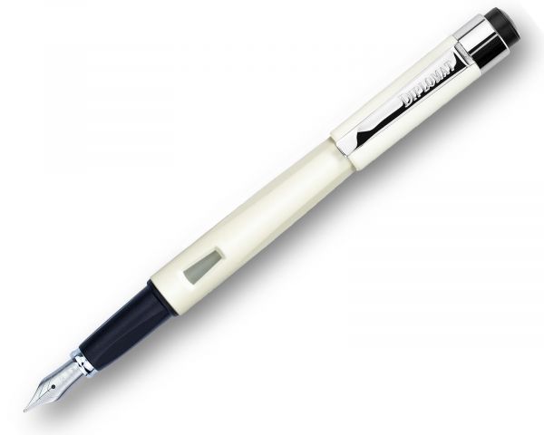 Penna stilografica Diplomat Magnum Pearl White, pennino M