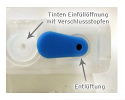 Refillable cartridges compatible with Brother LC-1220, LC-1240, LC-1280, refill kits