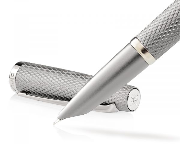 Füllhalter Diplomat Viper silber guillochiert F/M