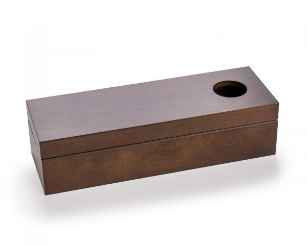 Astuccio Diplomat in legno wengé per penna stilografica e bicchiere d'inchiostro