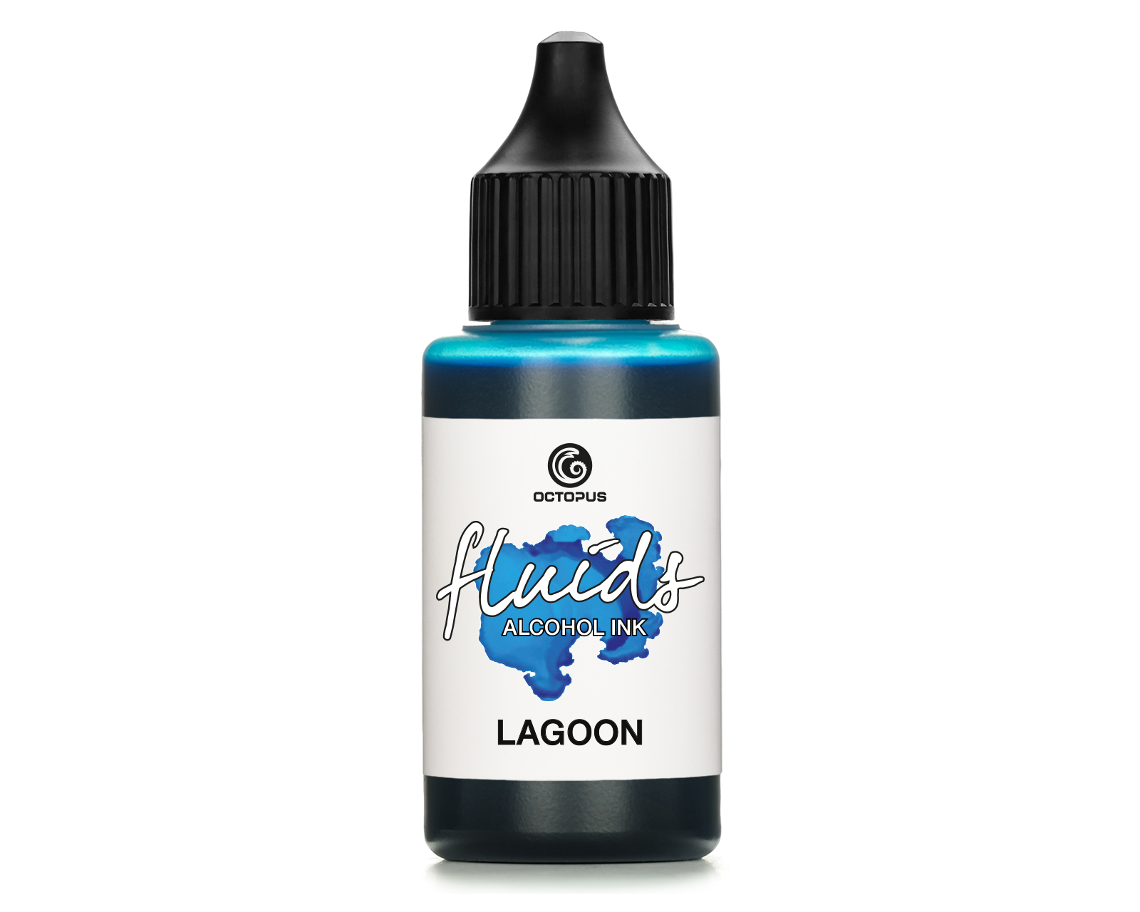 Fluids Alcohol Ink LAGOON, Inchiostro ad alcohol per Fluid Art e Resin Art, blu