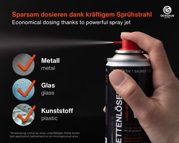 Octopus Label Remover Spray, Adhesive Remover, 200 ml