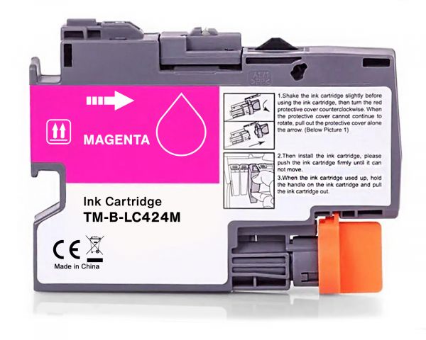 Kompatible Druckerpatrone für Brother LC-424M Magenta