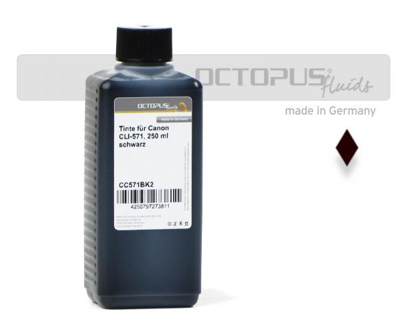 Druckertinte, Nachfülltinte für Canon CLI-571 Druckerpatrone schwarz