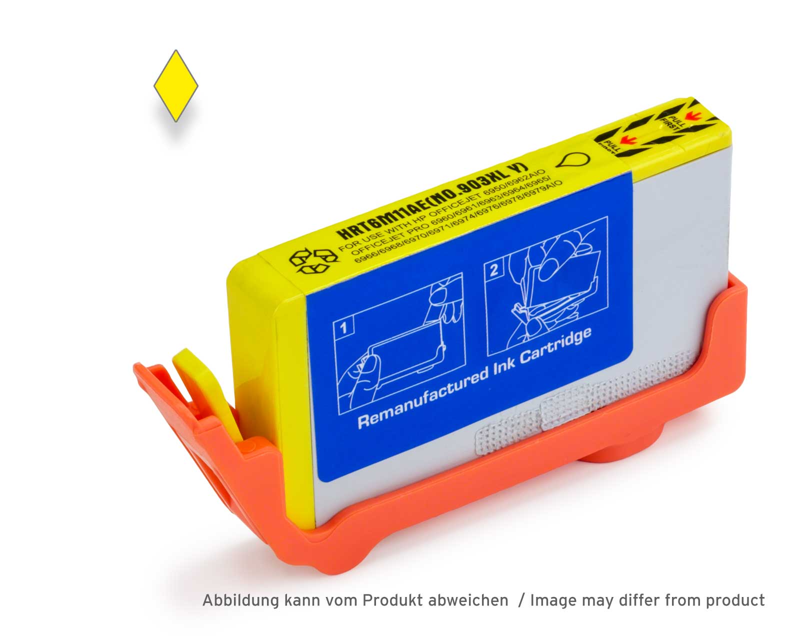 Compatible ARA COLOR cartridge replacing HP 903 XL yellow with chip (non OEM)