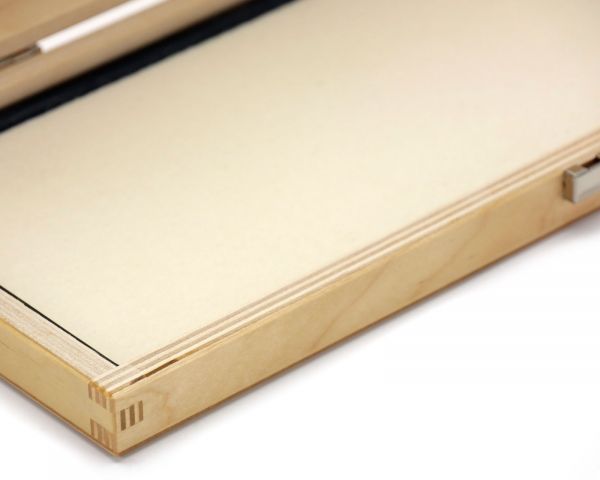 XXL Stempelkissen mit Filzeinlage, Kissengröße 290 x 110 mm, lösemittelbeständig, ungetränkt im Holz