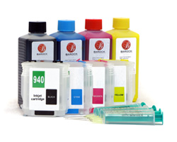 Refillable Ink Cartridges Kit for HP 940 with Printer Ink