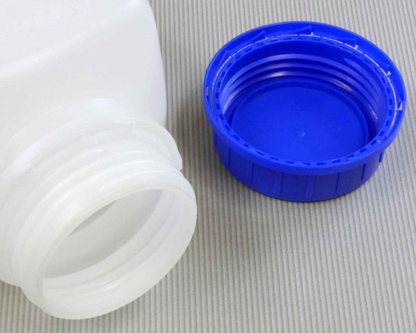 1500 ml Wide neck bottle with screw cap, chemical bottle, laboratory bottle HDPE, natural colour