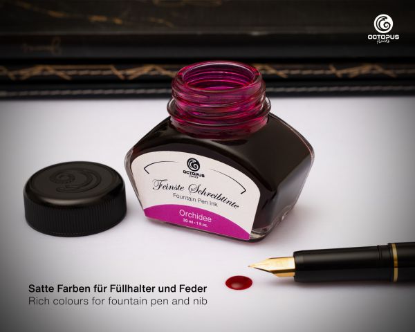 Fountain pen ink including converter, Writing ink for fountain pen, Orchidee