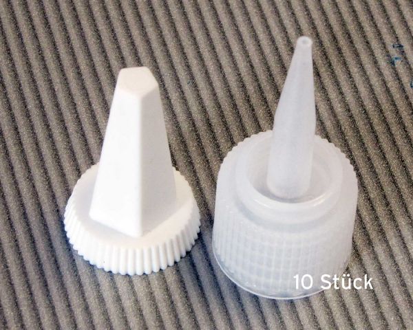 10 x 50 ml HDPE plastic bottles with white dosage caps