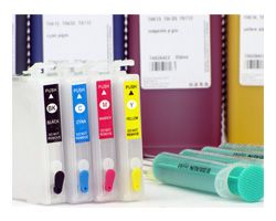 Set Fill In Patronen T1281, T1284 mit 4x Tinte (kein OEM) ersetzt Epson