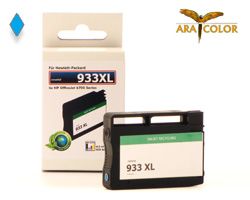 Remanufactured ARA COLOR HP 933 XL cyan cartridge (non OEM)