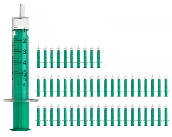 Refill Spritze, verschiedene Volumengrößen 5 ml, 10 ml, 20 ml (50 Stück)