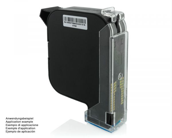 Inchiostro a solvente 482 compatible per sistemi HP 45si, TIJ 2.5, nero, colorante, per plastica, metalli, vetro