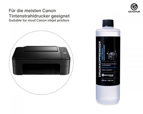 Düsenreiniger für Canon Pixma Druckköpfe mit Schlauchadaptern
