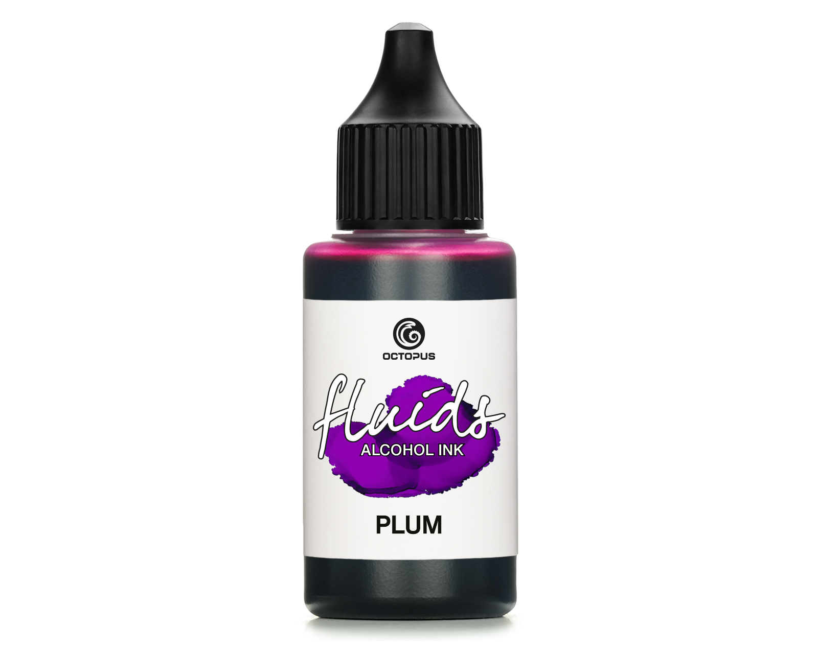 Octopus Fluids Alcohol Ink PLUM for fluid art and resin, violett