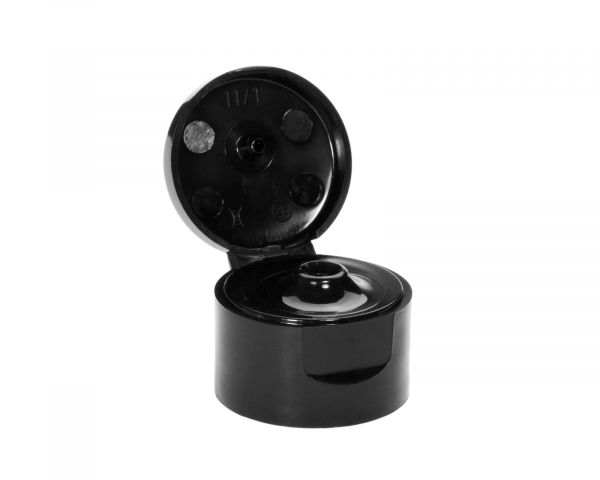 5 x 100 ml HDPE plastic bottles with black turn-up lid caps