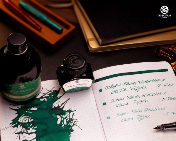 Füllhaltertinte, Schreibtinte für Füllhalter, Füllertinte Tiefgrün