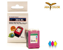 ARA COLOR remanufactured HP 301 XL color cartridge for 450 pages (non OEM)