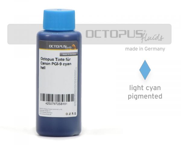 Octopus Tinte für Canon PGI-9 cyan hell