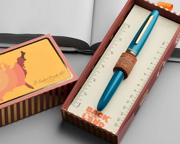 Esterbrook Estie Back to the Land Funky Lake Füllhalter, Patronenfüllhalter mit 30ml Tinte