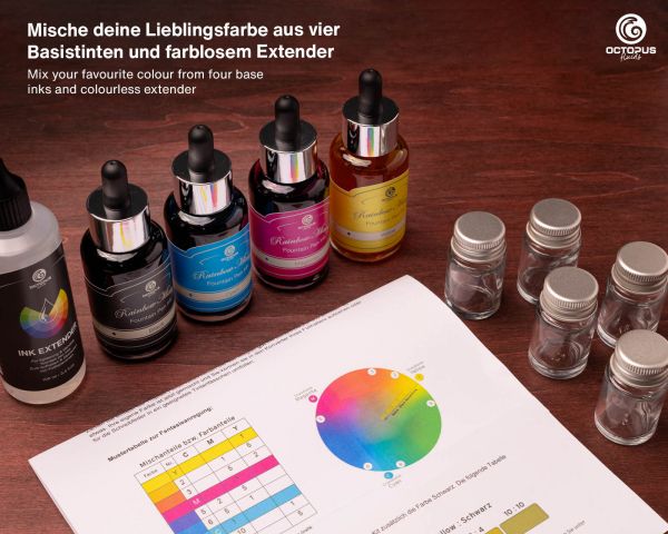 Inchiostro da scrittura nero per RIMIK Rainbow Ink Mixing Kit per penna stilografica