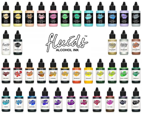 Octopus Fluids Alcohol Ink WONDERLAMP, Alkoholtinte für Fluid Art und Resin, gold