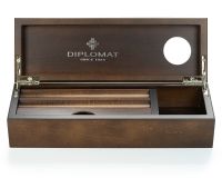 Diplomat Holzetui Wenge für Füllhalter Diplomat und Tintenglas Diplomat Holzetui Wenge für Füllhalter Diplomat und Tintenglas