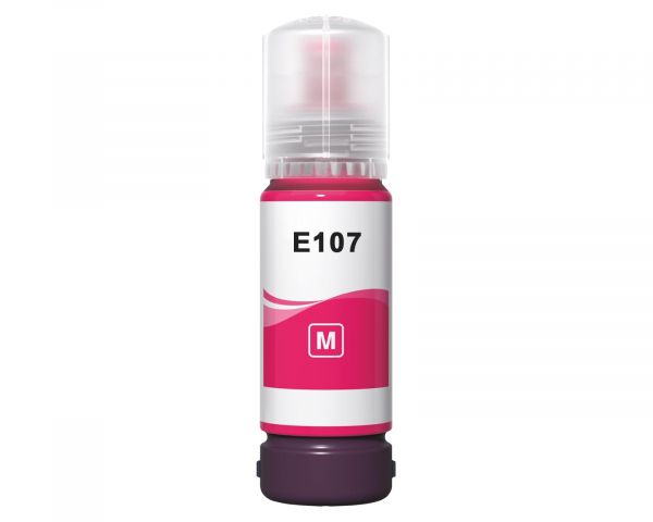 Kompatible Druckertinte, Tintenflasche für Epson 107 (kein OEM) magenta