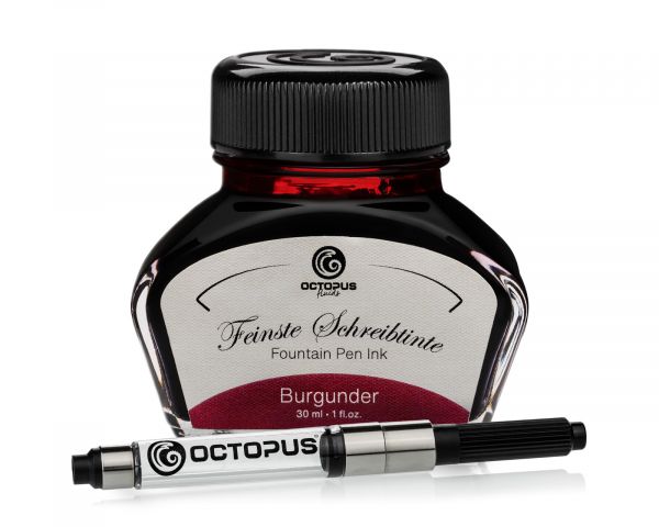 Fountain pen ink including converter, Writing ink for fountain pen, Burgunder
