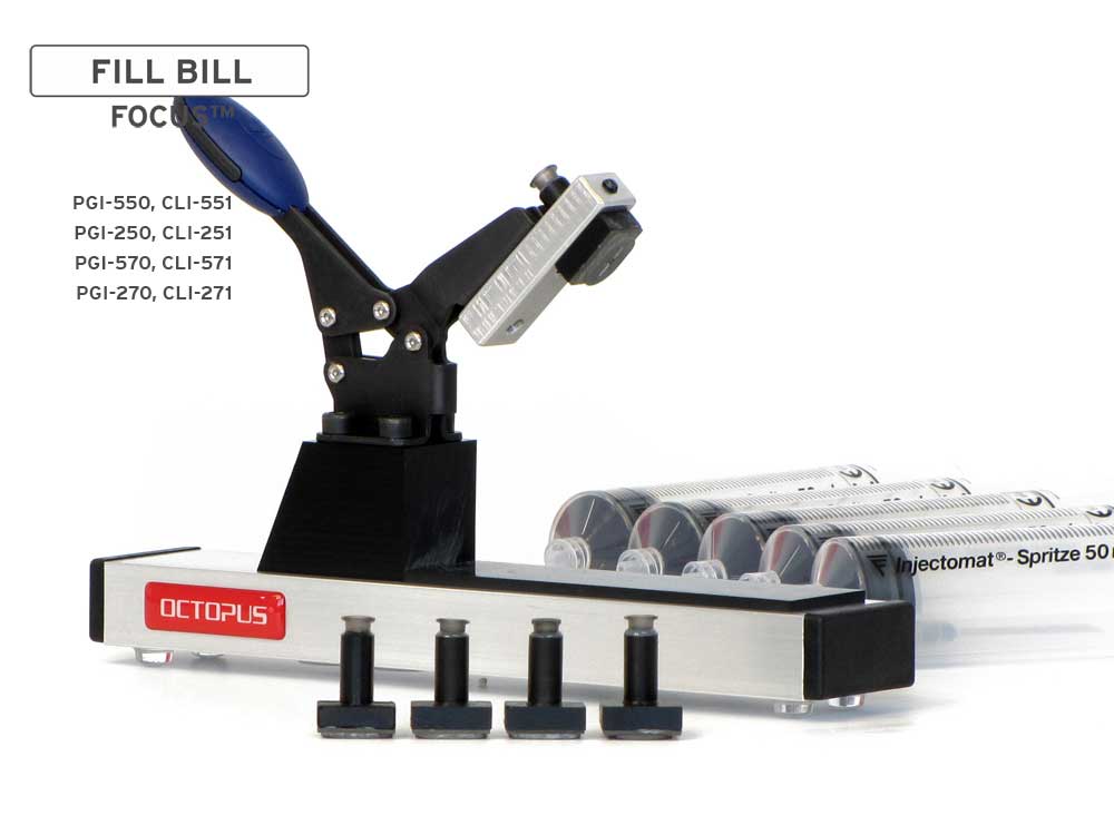 Fill Bill FOCUS CP550 für Canon PGI-550, 570, 580 CLI-551, 571, 581 Tintenpatronen Fill Bill FOCUS CP550 für Canon PGI-550, 570, 580 CLI-551, 571, 581 Tintenpatronen