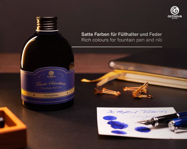 Classic fountain pen ink Königsblau - Royal blue erasable