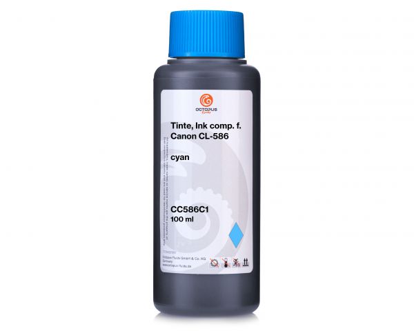 Nachfülltinte für Canon CL-586 cyan