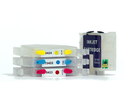 Refillable Cartridges T0321, T0422, T0423, T0424 (non-OEM) for Epson