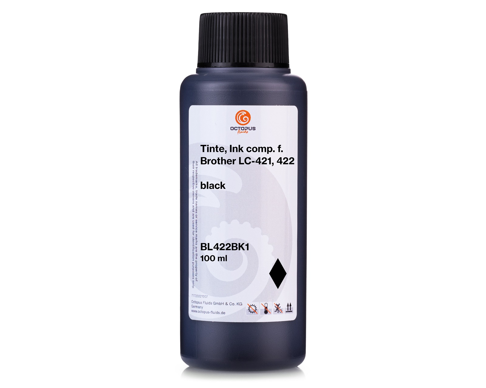 Nachfülltinte kompatibel für Brother LC-421, LC-422 schwarz