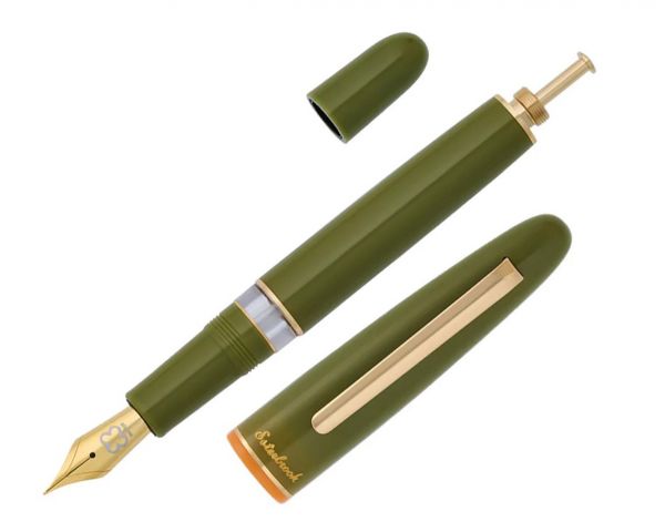 Esterbrook Estie Back to the Land Quirky Leaf Kolbenfüllhalter mit 30ml Tinte