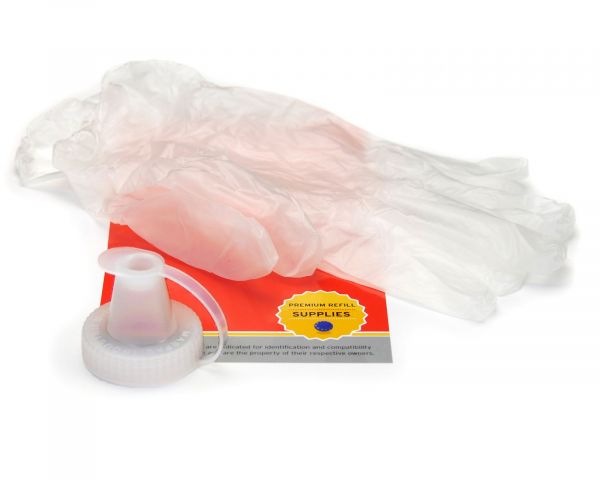 Set di accessori per il ricarica del toner con imbuto e guanti