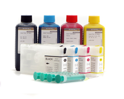 Refillable cartridge kit T7011, T7014 with 4x of ink (non-OEM) for Epson