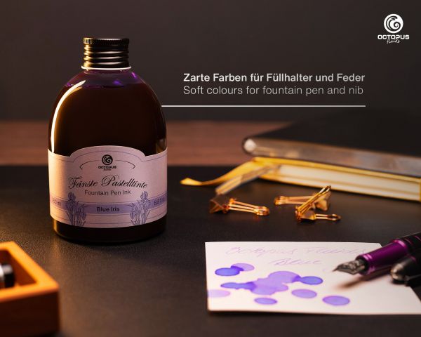 Fountain pen ink pastel violet "Blue Iris"